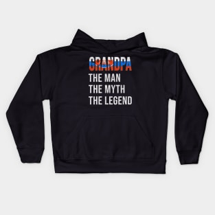 Grand Father Slovakian Grandpa The Man The Myth The Legend - Gift for Slovakian Dad With Roots From  Slovakia Kids Hoodie